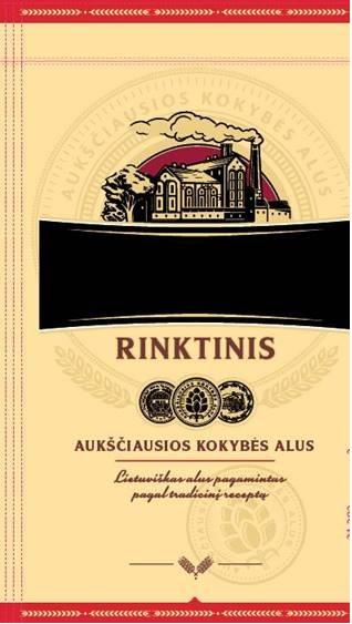 Prekės ženklas: RINKTINIS AUKŠČIAUSIOS KOKYBĖS ALUS